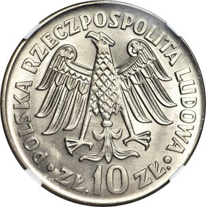 10 gold 1964, Casimir the Great, relief, minted