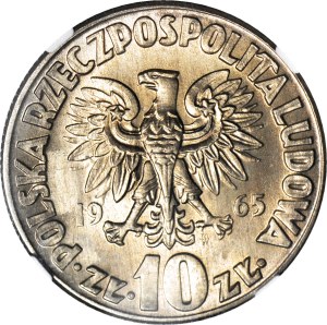 10 gold 1965, BIG Copernicus, low mintage, mint.