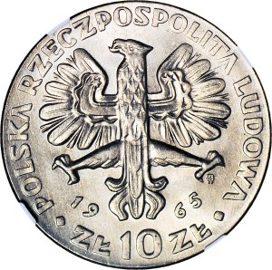 10 gold 1965, 7th Centuries of Warsaw, minted