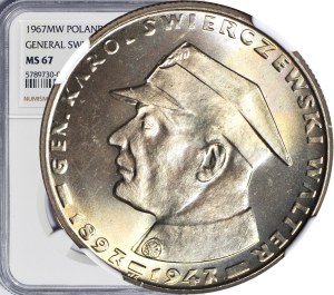 10 gold 1967, General Karol Swierczewski, minted