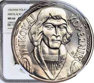 10 gold 1967, Nicolaus Copernicus, lowest mintage, minted