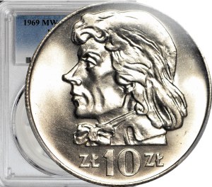 10 gold 1969, Tadeusz Kosciuszko, minted