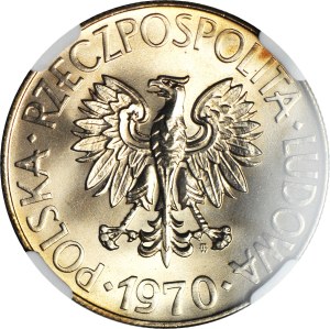 10 gold 1970, Tadeusz Kosciuszko, thick date, mint.