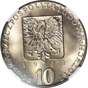 10 złotych 1971, FAO, flądra, mennicze