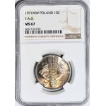 10 złotych 1971, FAO, flądra, mennicze