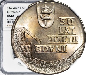 10 gold 1972, Port of Gdynia, minted
