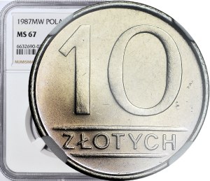 10 gold 1987, denomination, mint