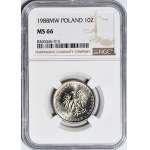 10 złotych 1988, nominał, menniczy