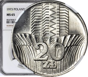 20 gold 1973, skyscraper and ears, mint