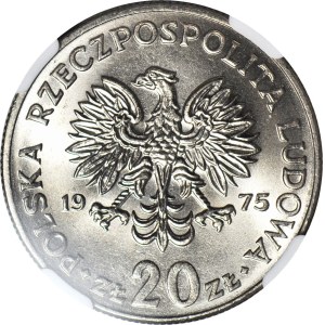 20 złotych 1975, Nowotko, bez znaku, menniczy