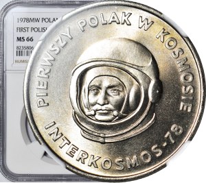20 gold 1978, Intercosmos, Hermaszewski, minted