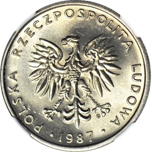 20 złotych 1987, nominał, menniczy