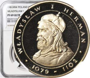 50 złotych 1981 Władysław I Herman, nakład 5 tys., LUSTRZANE