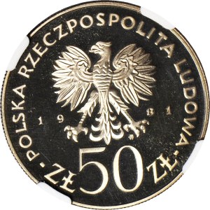 50 złotych 1981 Władysław I Herman, nakład 5 tys., LUSTRZANE