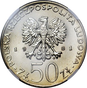 50 złotych 1981, Władysław Herman, mennicze