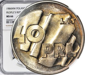 100 zloty 1984, 40 years of the People's Republic of Poland, mint.