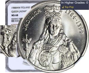 RR-, 100 gold 1988, Jadwiga DESTRUKT - DOUBLE DIE, double designer monogram