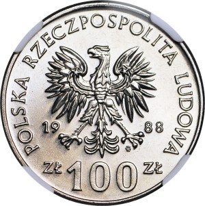 100 gold 1988, Greater Poland Uprising, minted