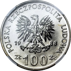 100 gold 1988 Jadwiga, mint