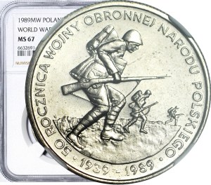 500 gold 1989, Defensive War of the Polish Nation, minted