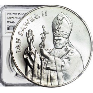 10.000 złotych 1987, Jan Paweł II, Wizyta w Ameryce, mennicze