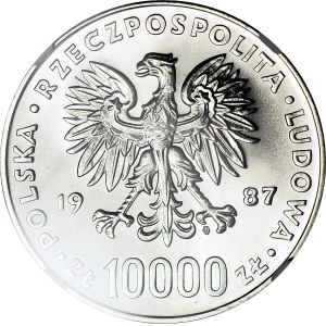 10.000 złotych 1987, Jan Paweł II, Wizyta w Ameryce, mennicze
