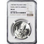 10.000 złotych 1987, Jan Paweł II, Wizyta w Ameryce, mennicze
