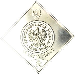 50 groszy 2005, klipa na 10 lecie monety w obiegu