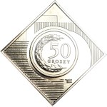 50 groszy 2005, klipa na 10 lecie monety w obiegu