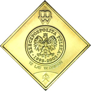 1 penny 2005, a clipping for the 10th anniversary of the coin in circulation
