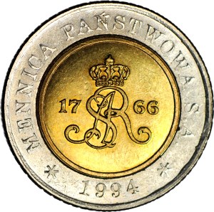 5 zloty 1994, Warsaw, PROSPECT MW, mint.
