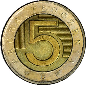 5 zloty 1994, Warsaw, PROBLEMS with face value 5, mint.