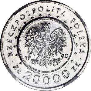 20,000 zl 1993 Łańcut Castle, SAMPLE, NIKIEL