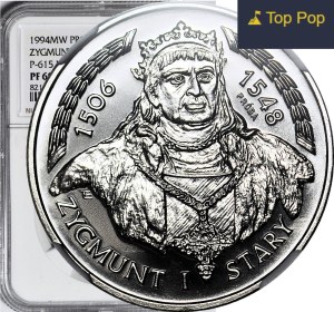 20,000 gold 1994 Sigismund I the Old, SAMPLE, nickel