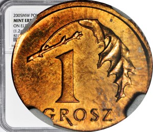 RRR-, 1 penny 2005, Bronze SAMPLE, extremely rare