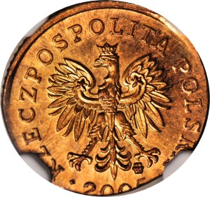 RRR-, 1 penny 2005, Bronze SAMPLE, extremely rare