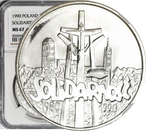 100,000 gold 1990, Solidarity, mint type A