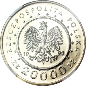 20,000 gold 1993, Lancut Castle, minted