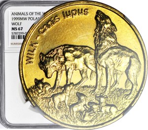 2 gold 1997, 2 gold 1999 Wolves, minted