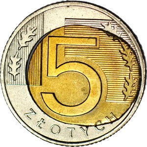 R-, 5 gold 2015, DESTRUKT - spilled core on reverse side