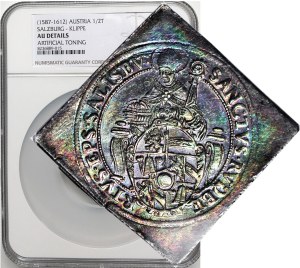 Austria, Salzburg, Wolf Dietrich von Raitenau (1587 - 1612), Klip 1/2 thaler, beautiful