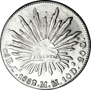 Mexico, 8 reals 1882 Ca, Chihuahua