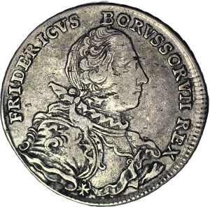 Germany, Prussia, Kingdom, Frederick II, 1/2 thaler 1751 B, Breslau