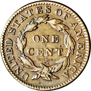 USA, 1 cent 1833