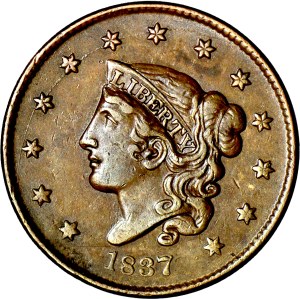 USA, 1 cent 1837