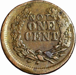 USA, Civil War Token of 1863, NOT ONE CENT.
