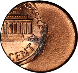 United States of America (USA), 1 cent 1987, DESTRUCT, large beat shift