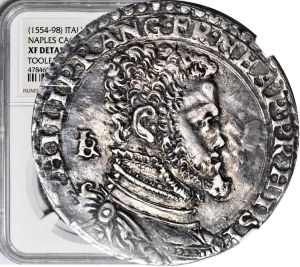 Italy, Sicily, Philip II, 1/2 ducato without date (1554-1598), RARE