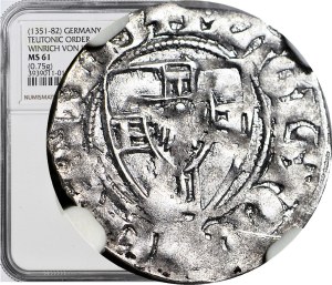 Teutonic Order, Winrych von Kniprode 1351-1382, Quartermaster, mint, R1