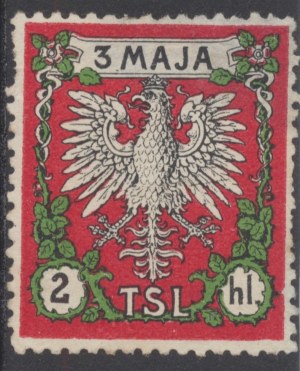 Society of People's Schools (TSL), May 3, Brick, 2 haler ca. 1914